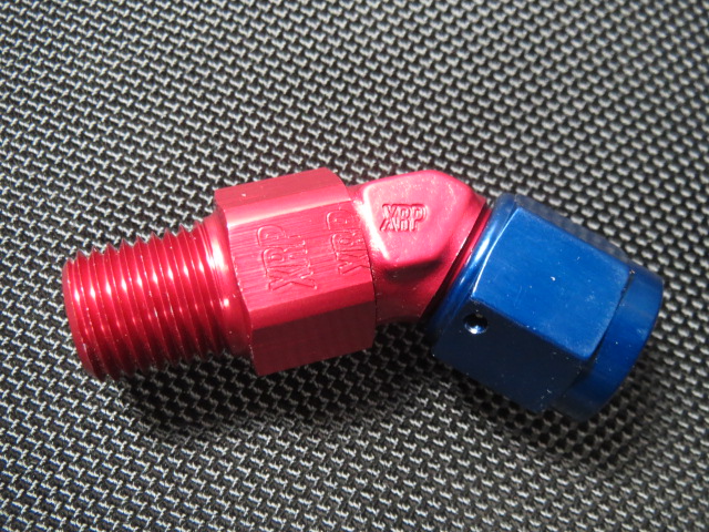 (image for) -10 45º Female Swivel to 1/2 Pipe - Aluminum